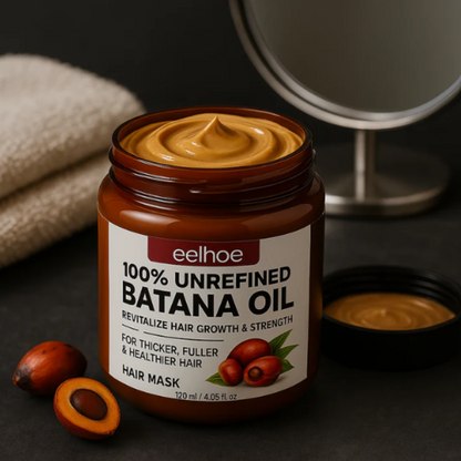 Huile de Batana 100% Pure – Croissance, Nutrition & Brillance